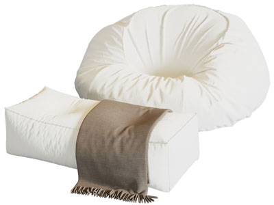 现代奶油风懒人沙发