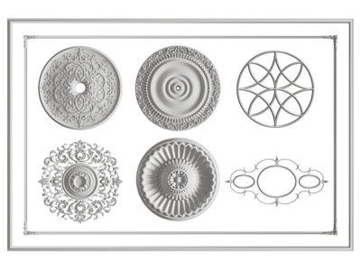 欧式雕花圆形灯盘