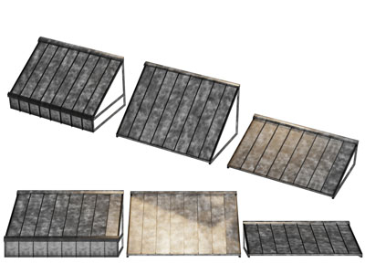 现代遮阳棚 雨棚 雨搭