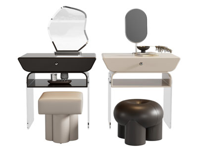 现代化妆 梳妆台3d模型 现代化妆 梳妆台