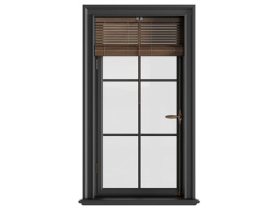 法式平开窗户 卷帘