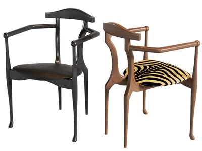 法式实木中古休闲椅子