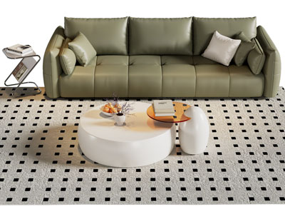 现代多人沙发 茶几组合3d模型 现代多人沙发 茶几组合