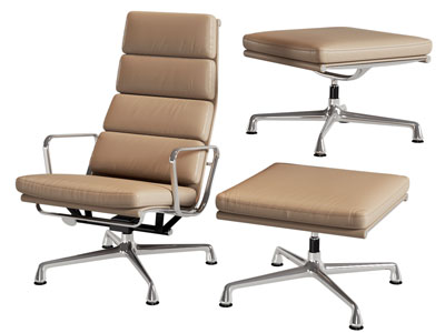 现代休闲椅子 脚踏