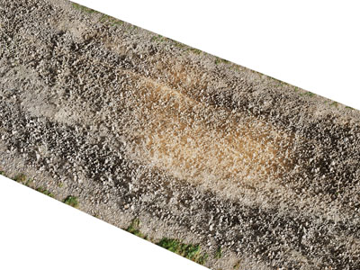 现代石子泥土路面 道路