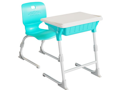 现代学生书桌 课桌椅组合3d模型 现代学生书桌 课桌椅组合