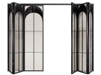 法式折叠玻璃推拉门