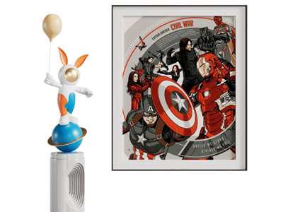 现代卡通装饰挂画3d模型 现代卡通装饰挂画