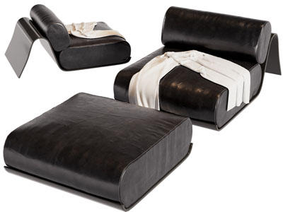 现代懒人沙发 脚踏