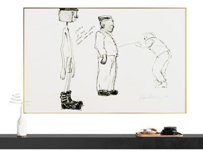 现代简笔画 装饰挂画3d模型 现代简笔画 装饰挂画