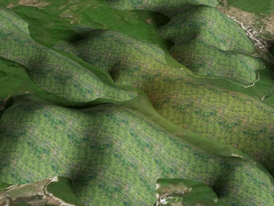 现代山脉 山谷 山形