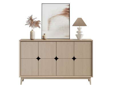 北欧实木玄关柜 边柜3d模型 北欧实木玄关柜 边柜