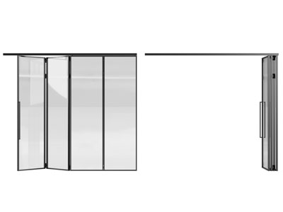 现代玻璃推拉门 折叠门