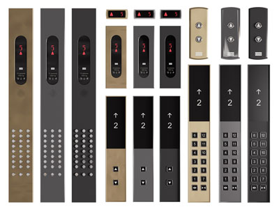 现代电梯按键 方向箭头 显示屏