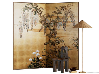 法式中古风屏风 休闲椅子