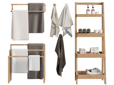 现代毛巾架 卫浴柜架