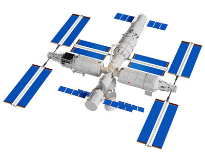 现代航空飞行器 卫星 探测器 空间站