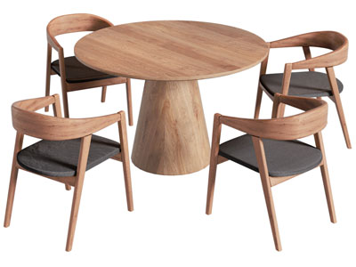 现代圆形休闲桌椅组合3d模型 现代圆形休闲桌椅组合