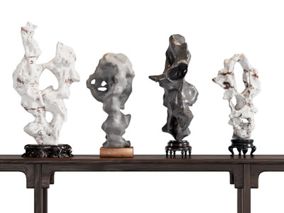 新中式假山雕塑雕刻摆件组合3d模型 新中式假山雕塑雕刻摆件组合