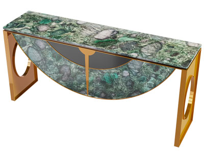 新中式端景台3d模型 新中式端景台