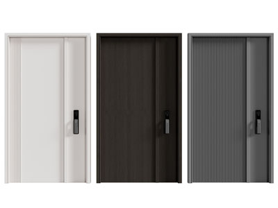 现代密码锁子母入户门 防盗门 平开门