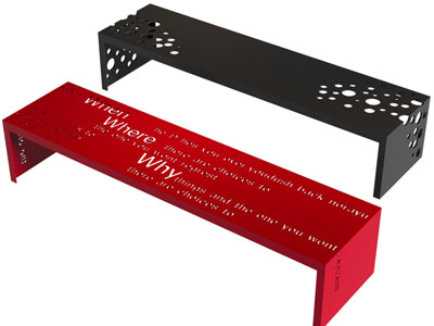 现代户外椅 景观座椅 户外长凳子