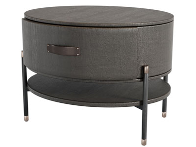 现代圆形床头柜