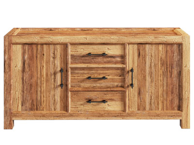 现代中古风实木玄关柜 边柜3d模型 现代中古风实木玄关柜 边柜