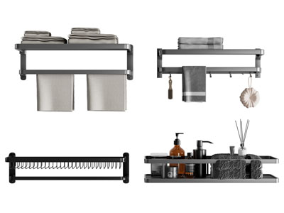 现代毛巾架 卫浴柜架