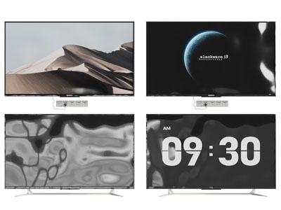 现代液晶电视机3d模型 现代液晶电视机