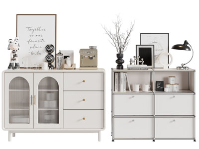 现代玄关柜 餐边柜3d模型 现代玄关柜 餐边柜