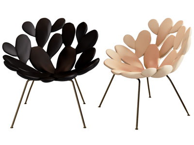 现代花朵造型休闲椅子