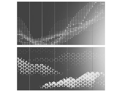 现代装饰板 透光板 穿孔板 护墙板