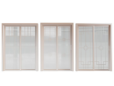 现代玻璃推拉门