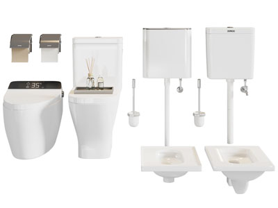 现代马桶 卫浴小件3d模型 现代马桶 卫浴小件