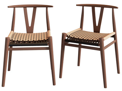 侘寂风休闲椅子 餐椅