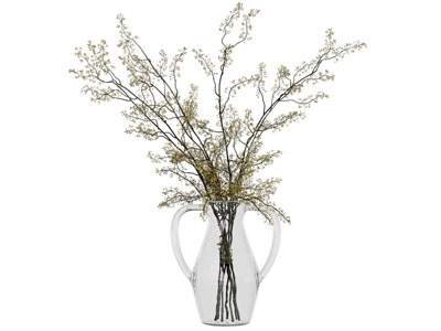 现代玻璃水罐花瓶花卉3d模型 现代玻璃水罐花瓶花卉