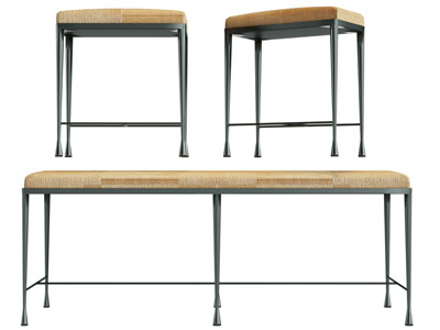 现代长方形沙发凳子