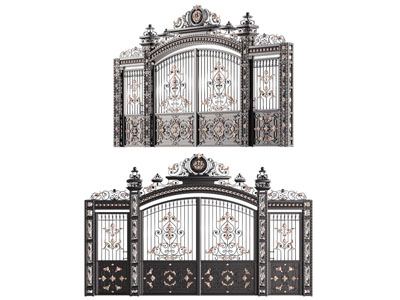 欧式铁艺雕花大门