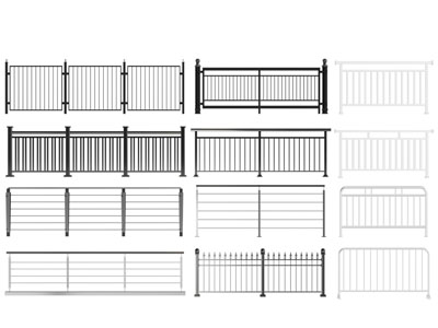 现代铁艺栏杆 护栏 围栏