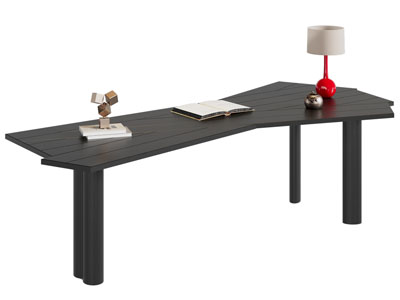 现代异形书桌3d模型 现代异形书桌