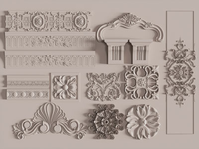 欧式雕花装饰构件 腰线 角线