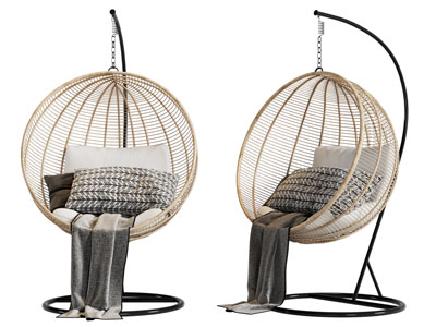 现代编织吊椅
