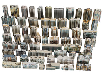 现代住宅楼 建筑外墙