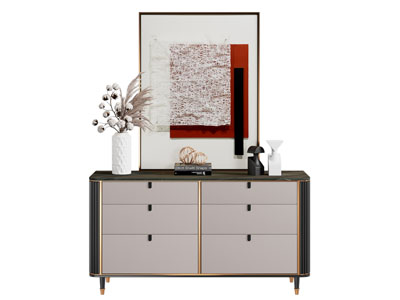 现代轻奢玄关柜 边柜3d模型 现代轻奢玄关柜 边柜