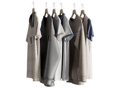 现代衣架上的衣服3d模型 现代衣架上的衣服