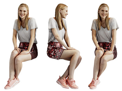 现代女子 女人 女孩 人物3d模型 现代女子 女人 女孩 人物