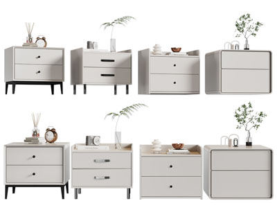 现代床头柜