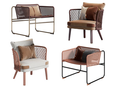 侘寂风休闲椅子