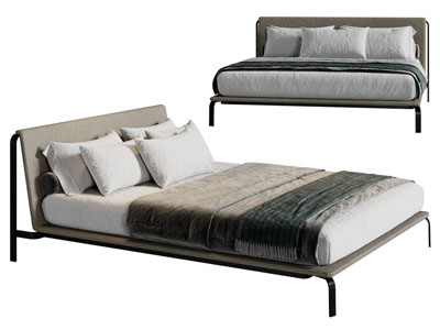 现代双人床